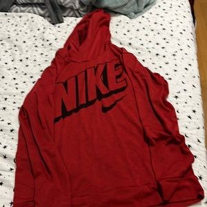 Red Nike kids sweater